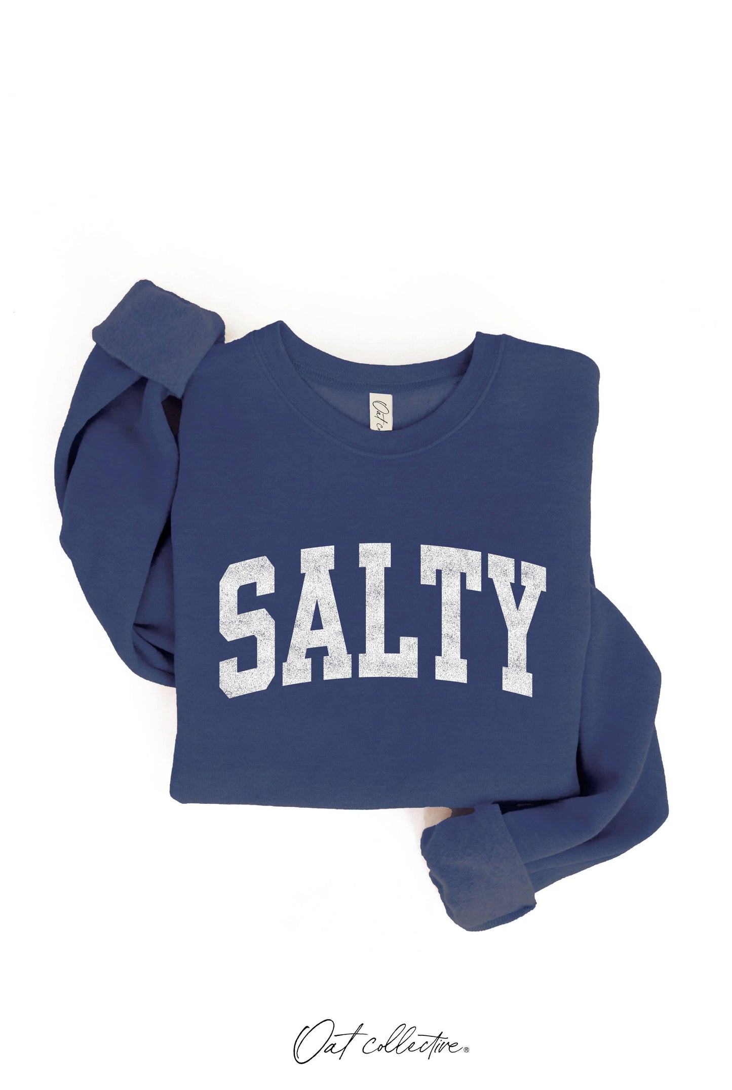 SALTY Graphic Sweatshirt: LIGHT BLUE