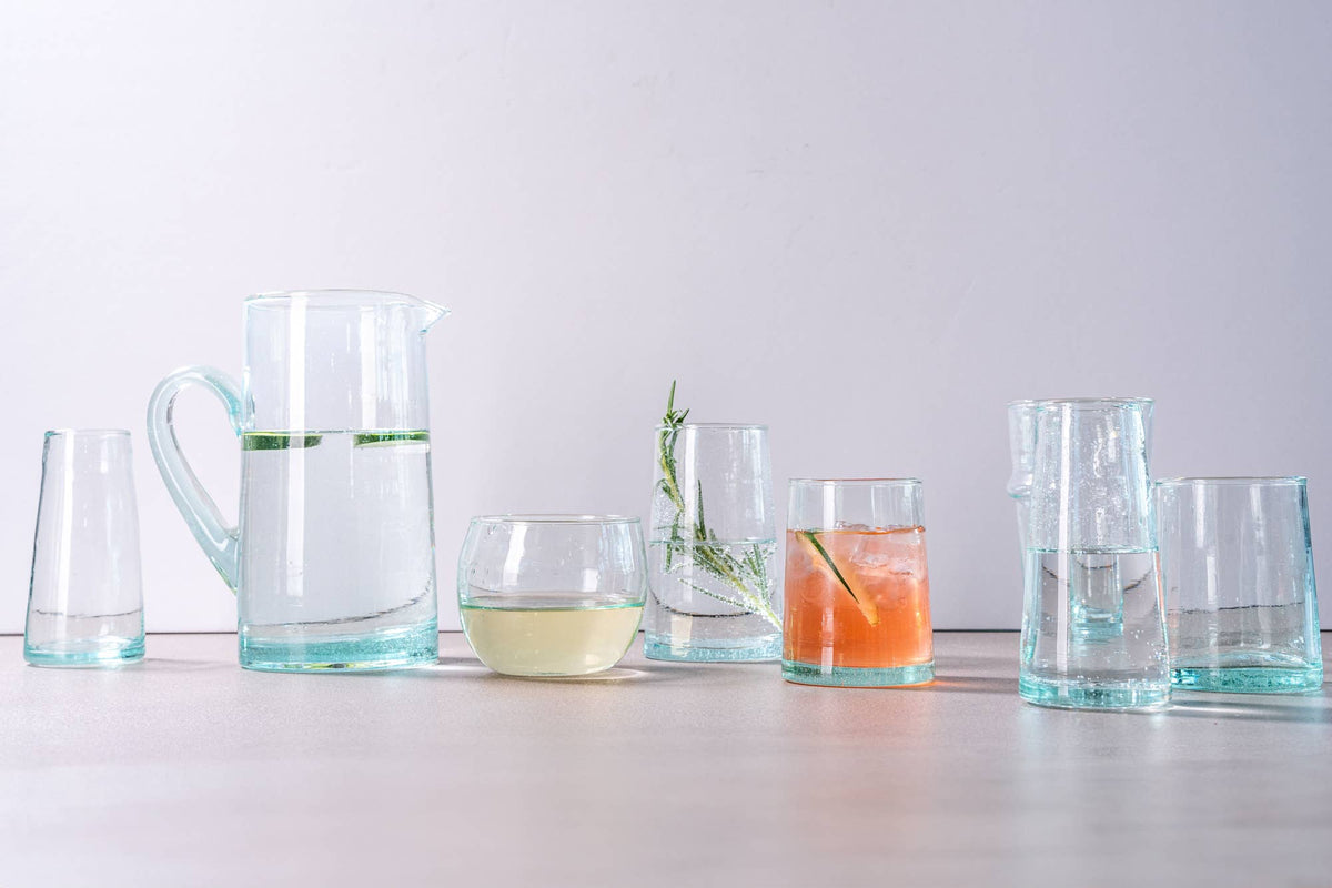 Verve Culture - Moroccan Cone Glassware Small - Clear
