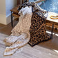 Fennco Styles - Leopard Pattern Ultra-Soft 50x60 Inch Throw Blanket: Beige