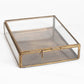 Antiqued Brass Keepsake Box