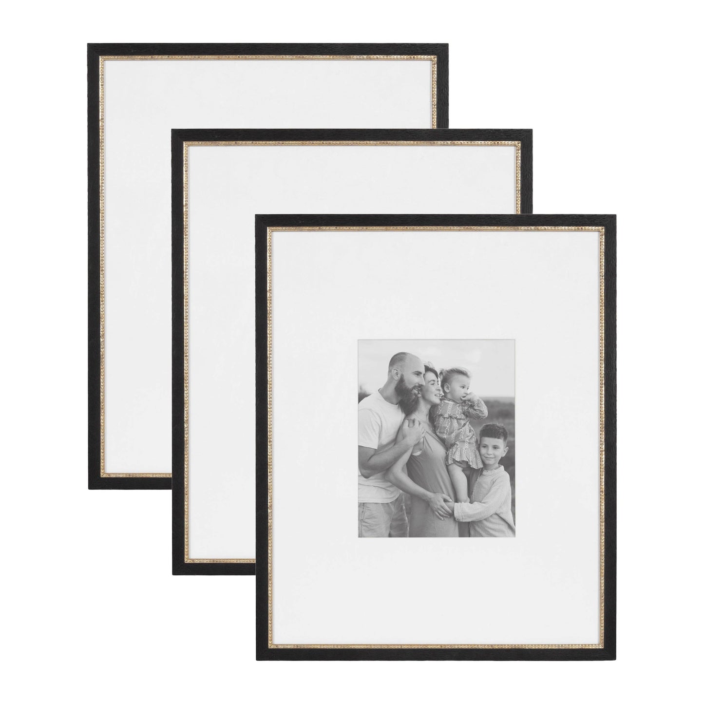 Kate and Laurel - Wilbanks Picture Frame Set: 18x18 matted to 8x8