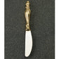 India Handicrafts Inc - Gold Ribbed Spreader - Set of 12