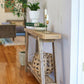 The Camden Console – Reclaimed Wood Table with Recessed Top