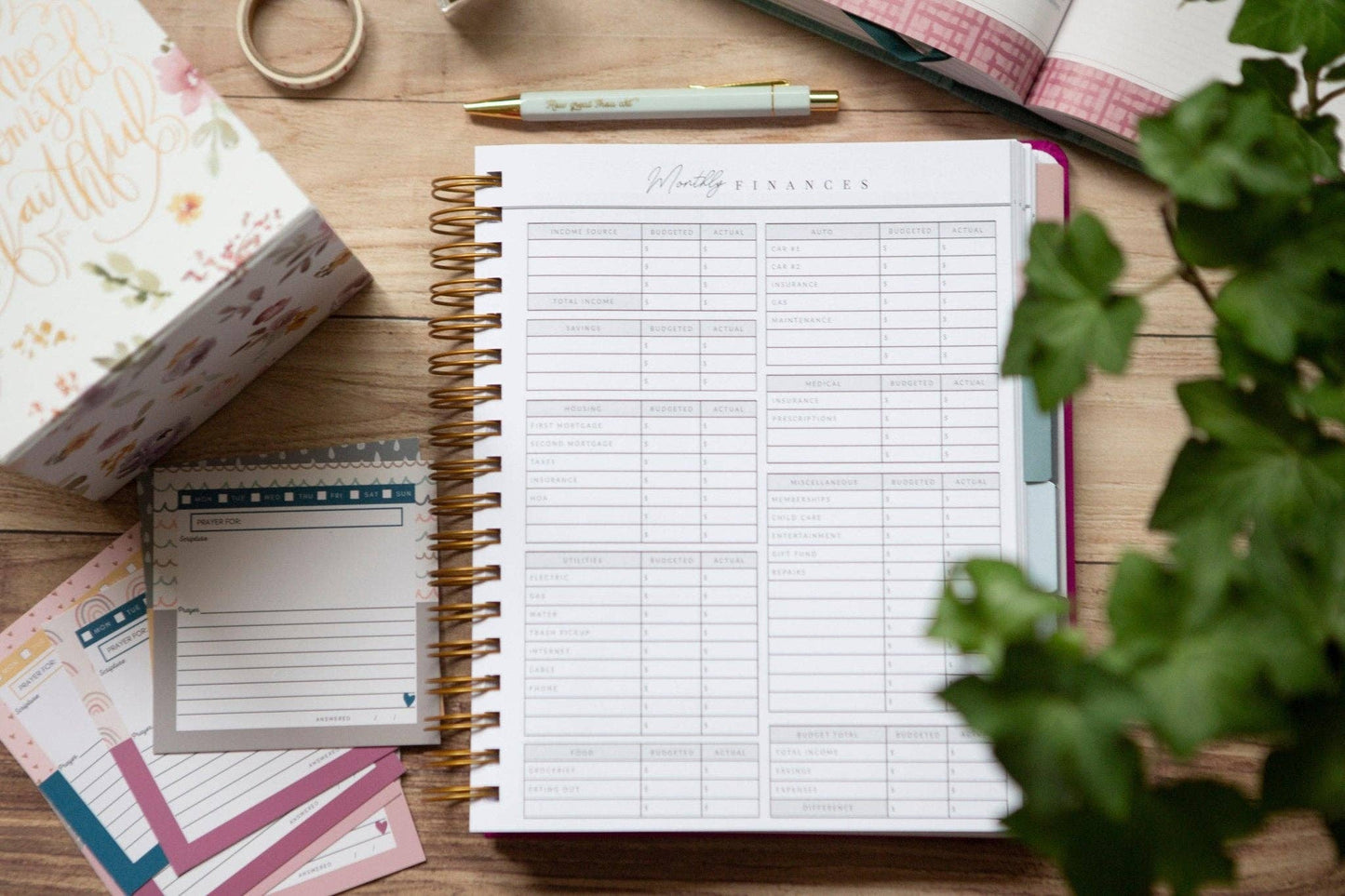 Chosen & Cherished - Christian Daily Planner | Christian Planner for Women