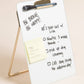 Glass + Gold Desktop Dry Erase Easel, 8.5" x 11"