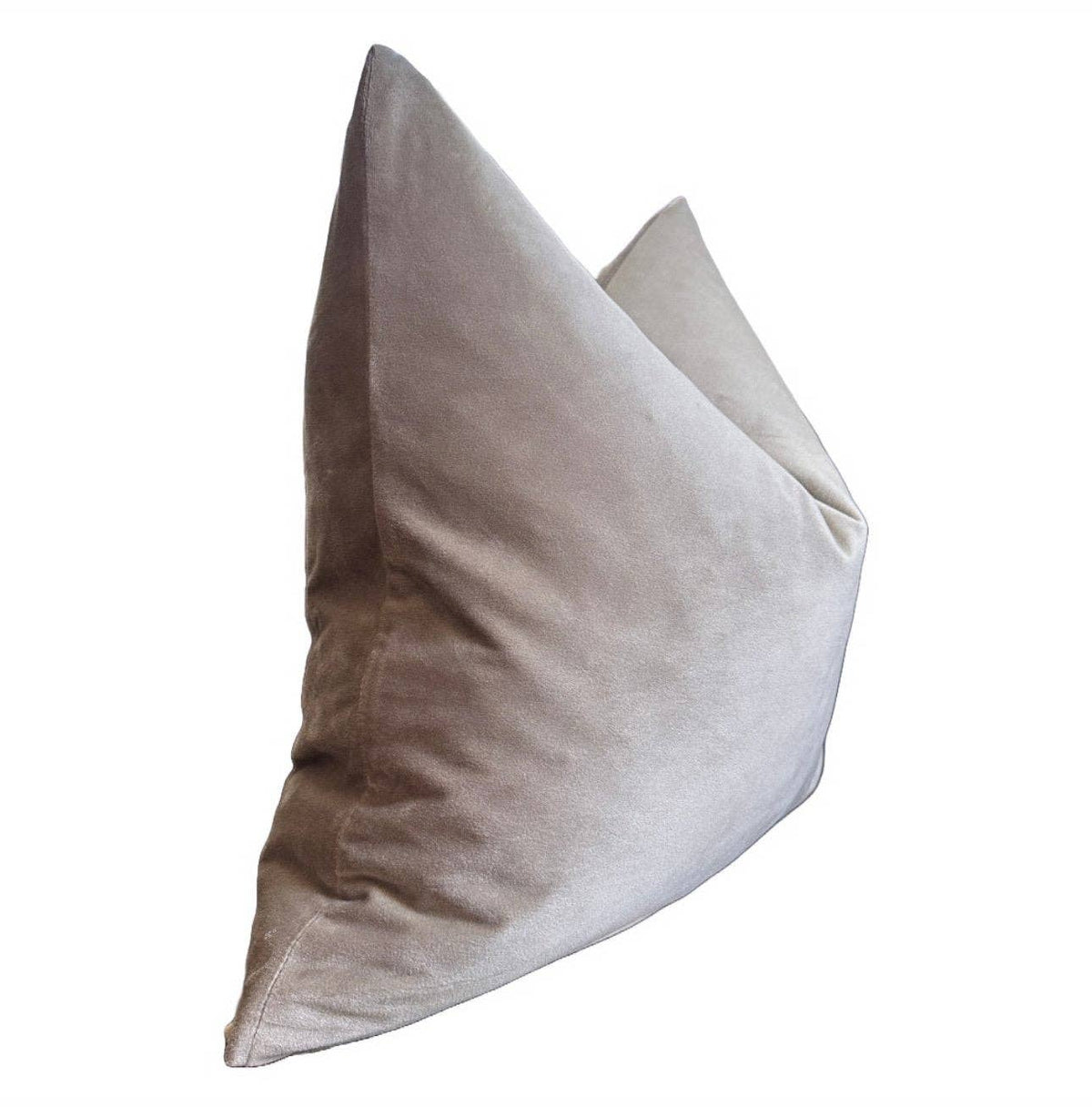 Rennah Collective - Pewter Velvet Pillow Cover: 22x22 Cover Only