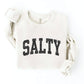SALTY Graphic Sweatshirt: LIGHT BLUE