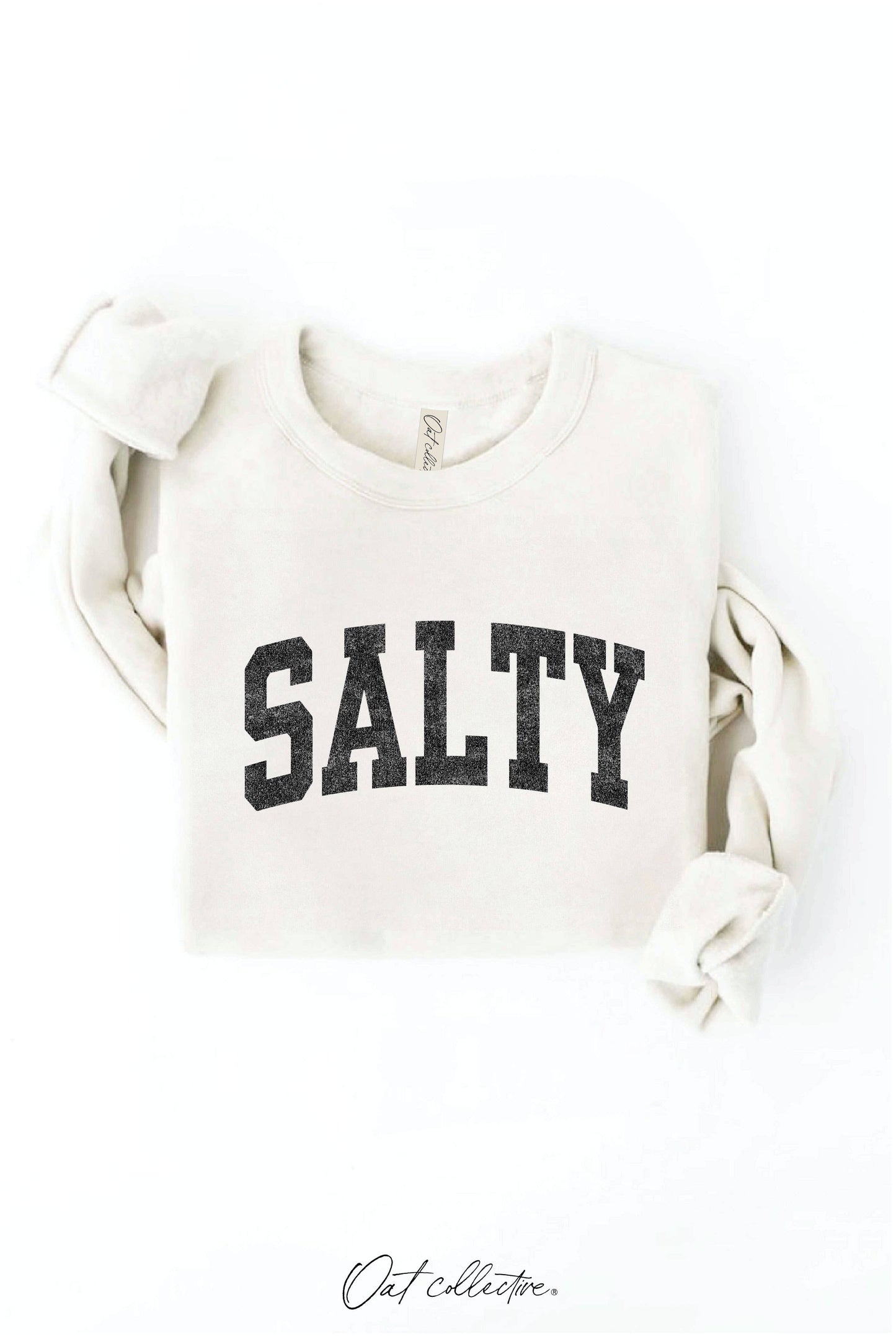 SALTY Graphic Sweatshirt: LIGHT BLUE