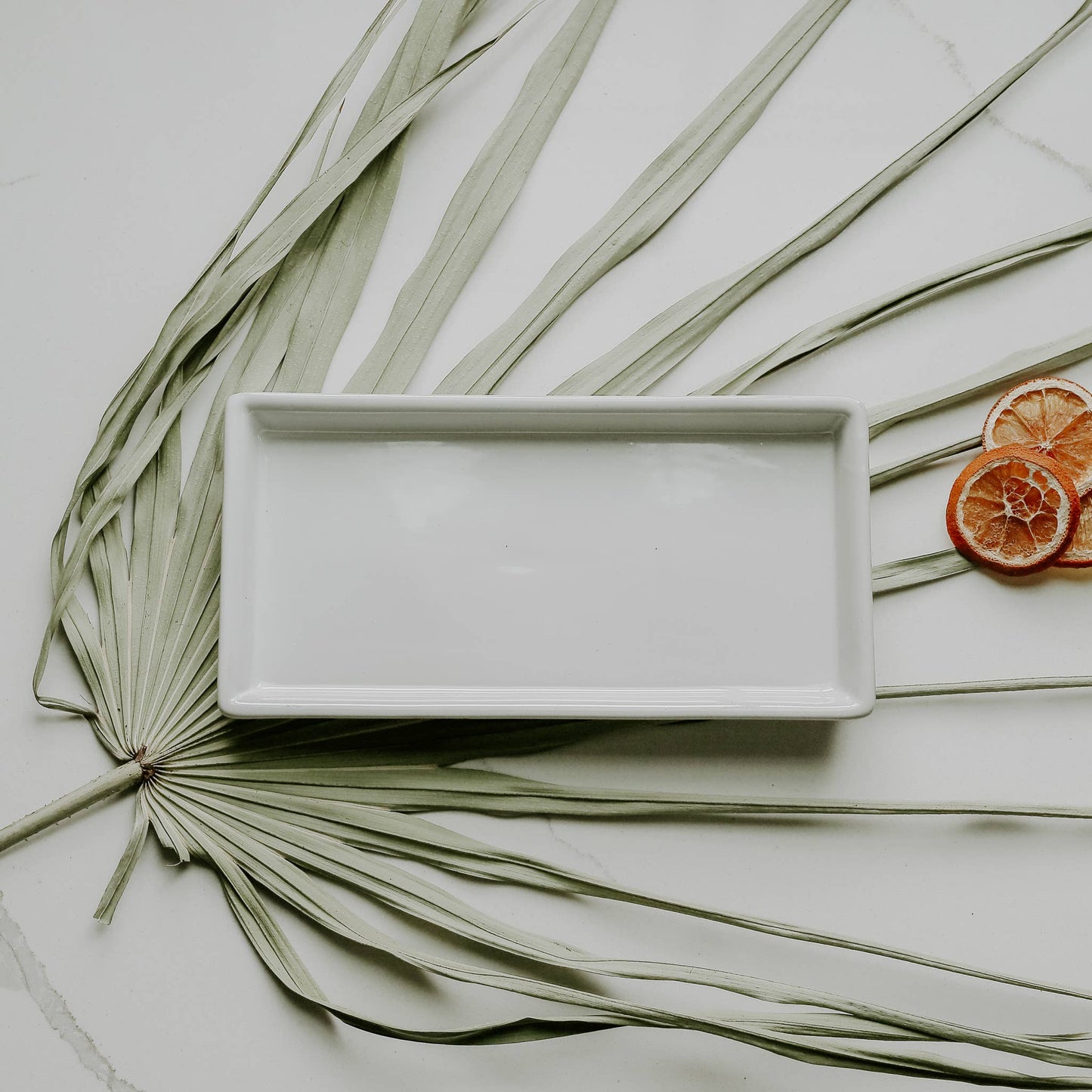 White Stoneware Tray