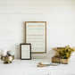 We Love You Fall | Wall Art: Light Brown Frame / 8 inches x 12 inches