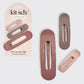 KITSCH - Flat Lay Claw Clip 3pc Flat - Ultra Glossy Terracotta