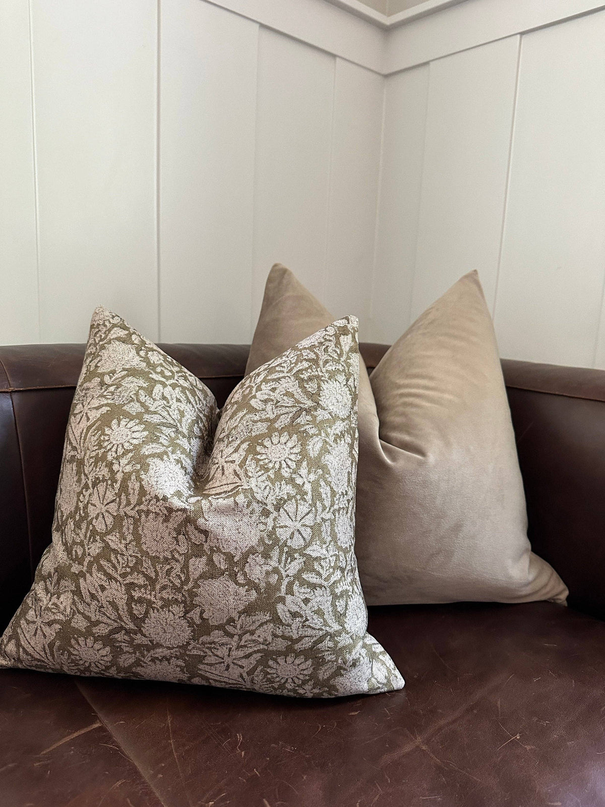 Rennah Collective - Pewter Velvet Pillow Cover: 22x22 Cover Only