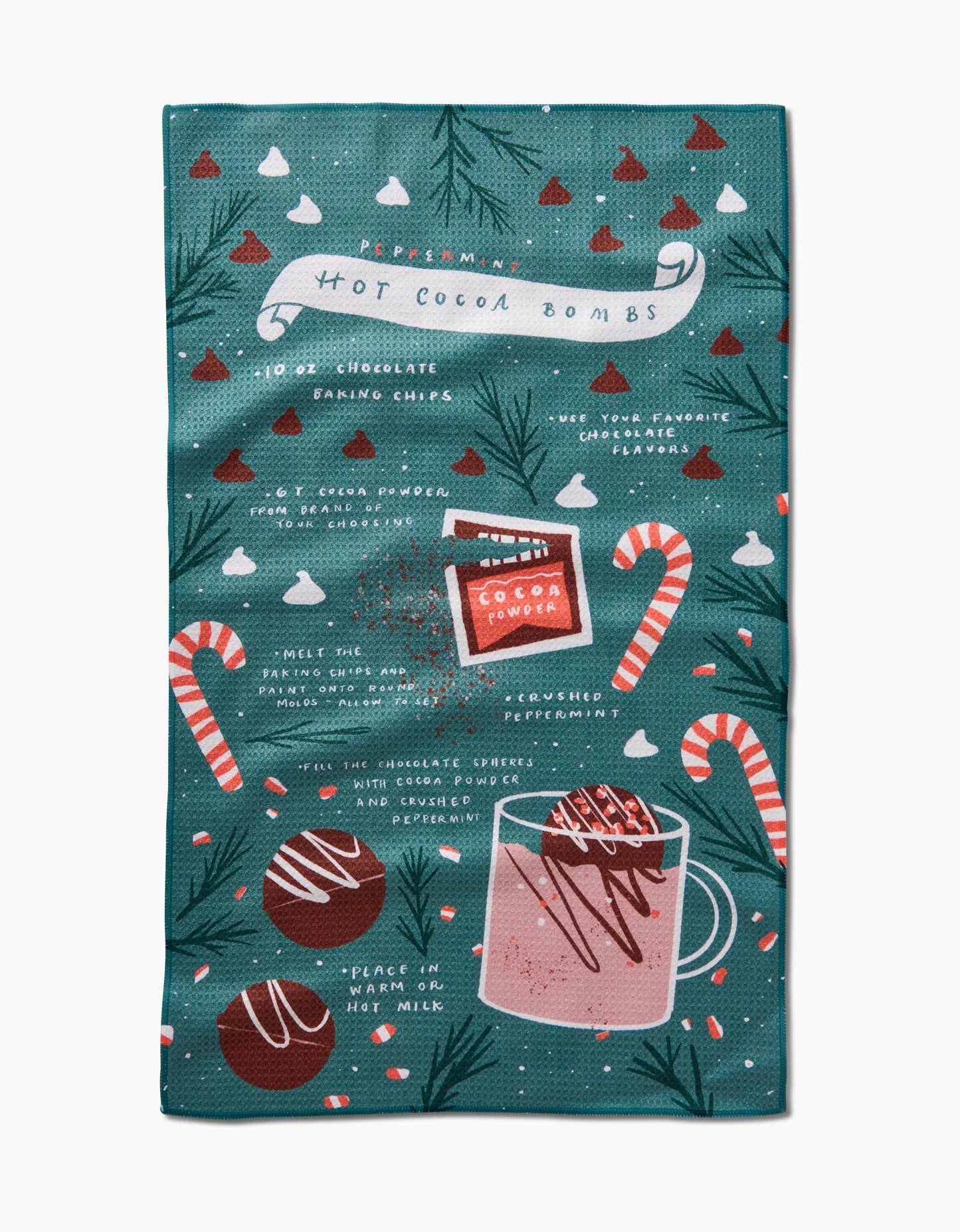 Geometry - Hot Cocoa Bomb Tea Towel