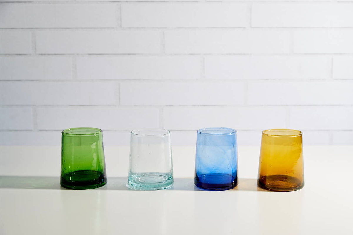 Verve Culture - Moroccan Cone Glassware Small - Amber: Amber