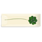Ben's Garden - Lucky Pressed Clover Decoupage Glass Tray: 4"X 9"