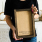 We Love You Fall | Wall Art: Light Brown Frame / 8 inches x 12 inches