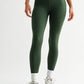 Mono B - Venice Crossover Waist Leggings: DEEP FOREST / S:M:L (2:2:2)