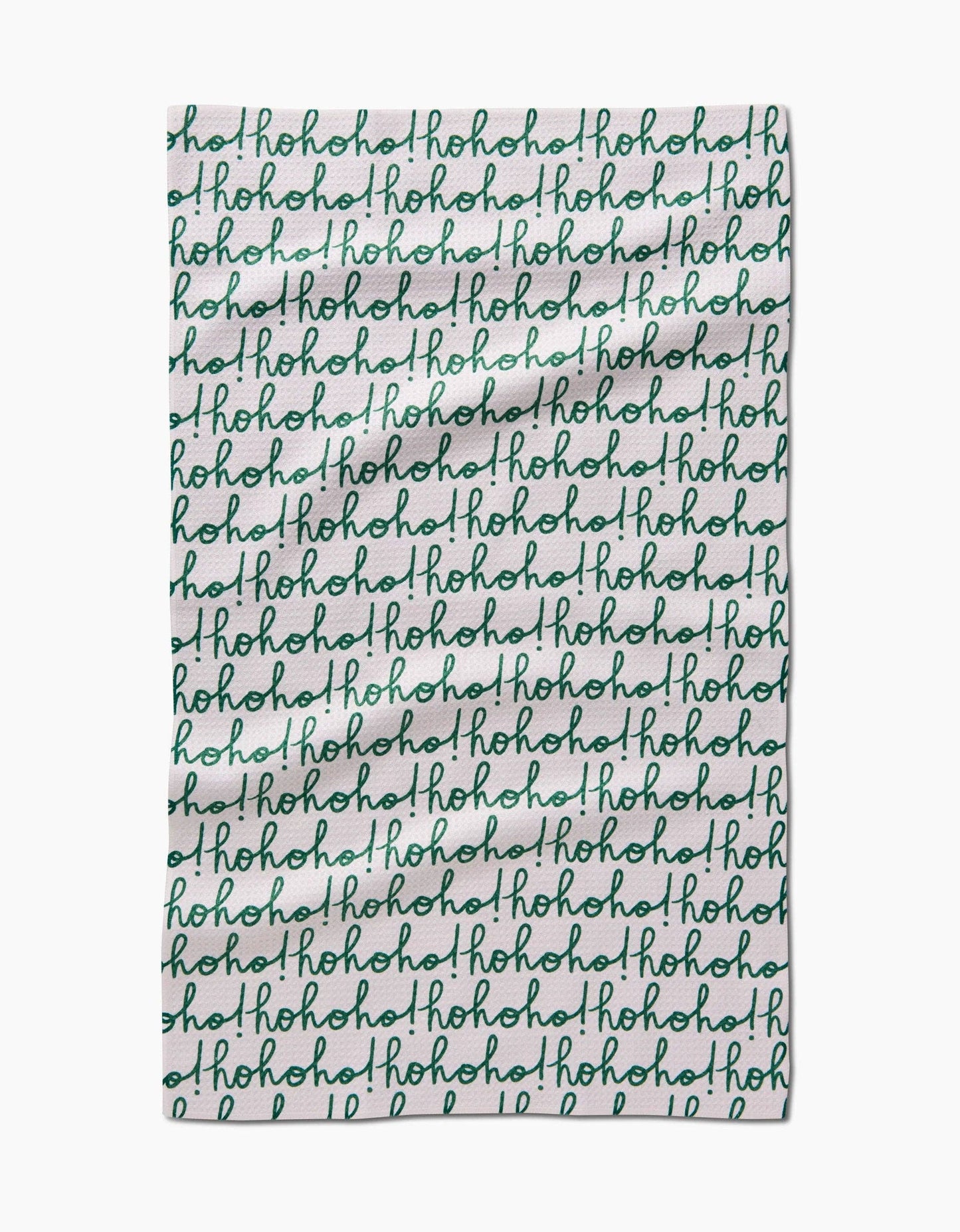 Geometry - Ho Ho Holiday Green Tea Towel