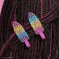 KITSCH - Lisa Frank x Kitsch XL Creaseless Clips in Rainbow Leopard