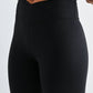 Venice Crossover Waist Leggings: HALOGEN BLUE