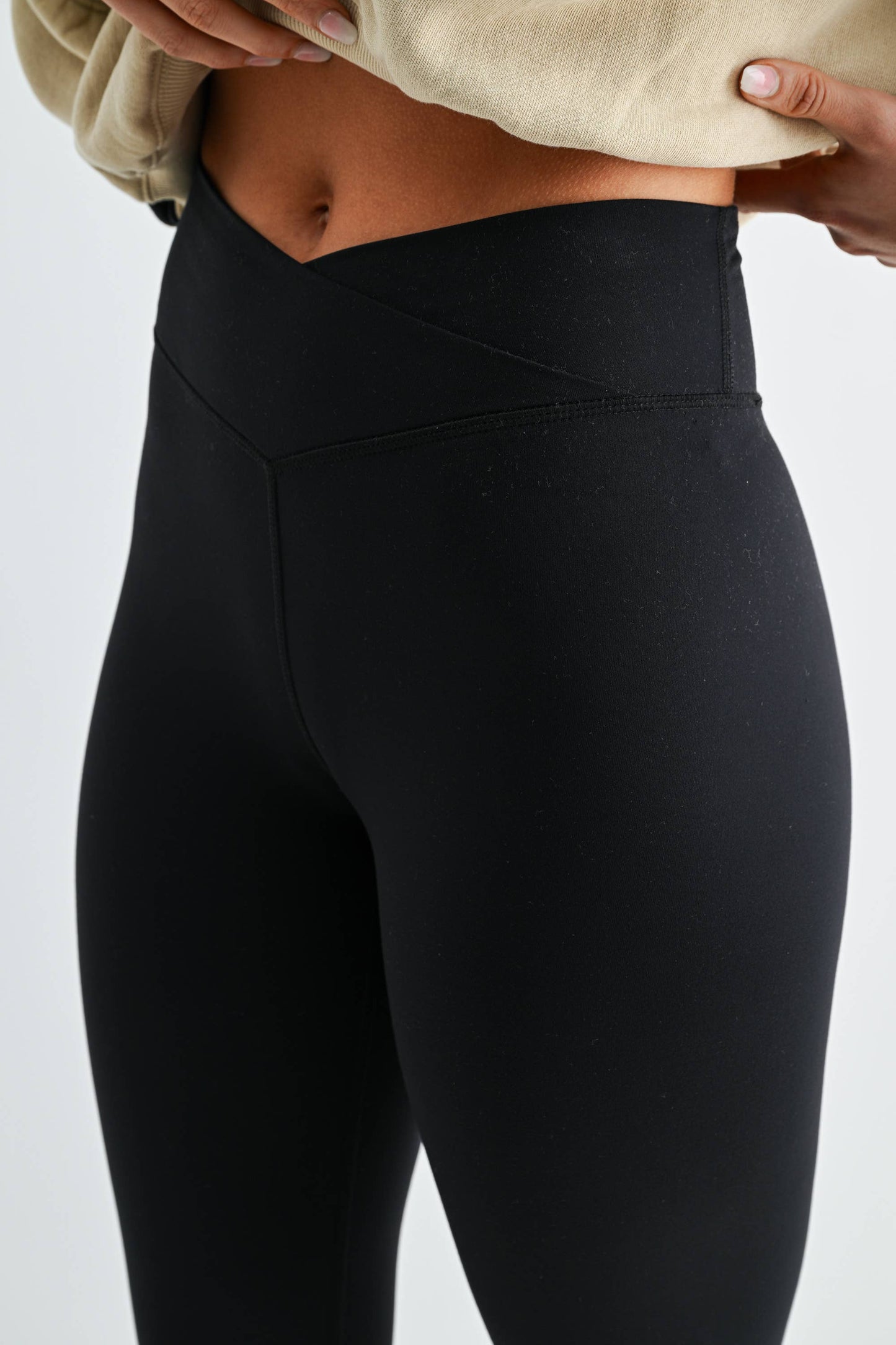 Venice Crossover Waist Leggings: DEEP INDIGO