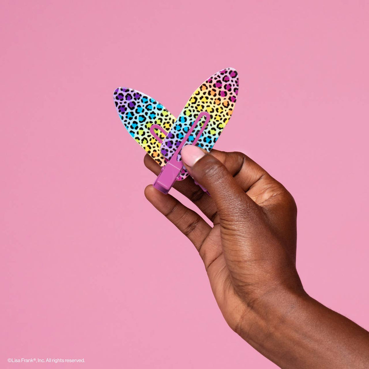 KITSCH - Lisa Frank x Kitsch XL Creaseless Clips in Rainbow Leopard