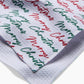 Geometry - Merry Christmas Greetings Tea Towel