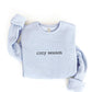 OAT COLLECTIVE - EMBROIDERED COZY SEASON Sweatshirt : VINTAGE WHITE LONG SLEEVE / XL