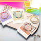 Mixed Media Bracelet - Heart/Rose Quartz/Silver