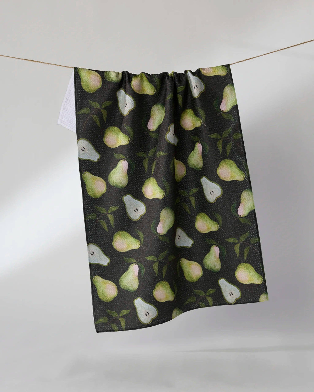 Geometry - Pearwood Tea Towel: Brown
