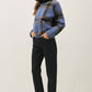 Be Cool - PLAID ZIP UP SWEATER JACKET : BLUE / L