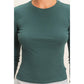 HYFVE - Crew Neck Long Sleeve Top: DARK BROWN / S-M-L(2-2-2)