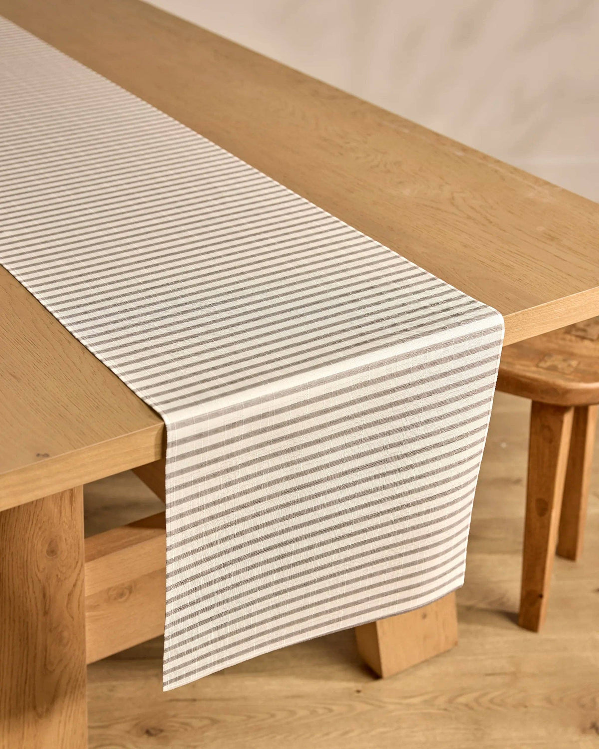 Geometry - Stone Stripe Tablerunner: Large - 16" x 120"