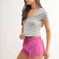 Organic Cotton Fit V-Neck Short Sleeve Shirt: WHITE