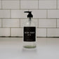 Clear Glass Dish Soap Dispenser - Black Label- 16 oz