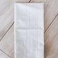 Striped Linen Tea Towel- Beige Striped