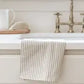 Striped Linen Tea Towel- Beige Striped