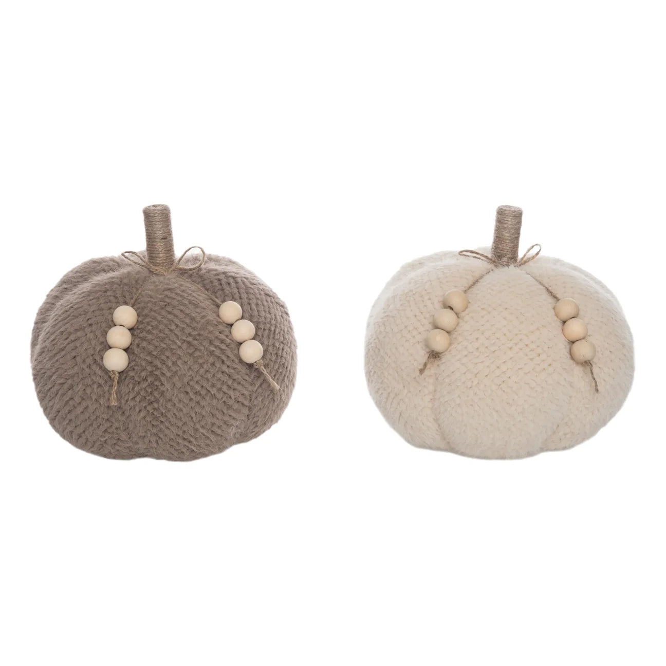 Plush Fuzzy Neutral Pumpkin: Cream