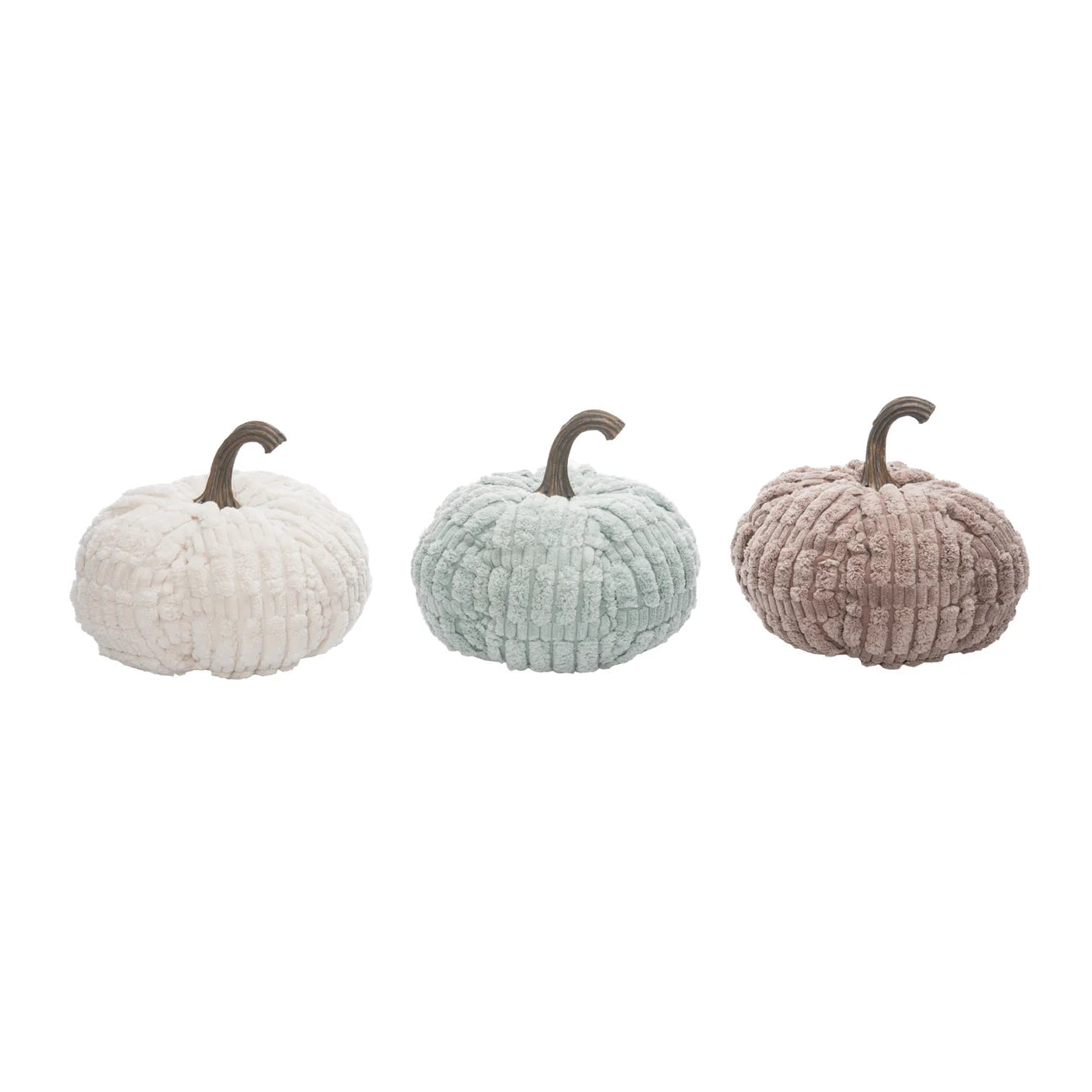 Plush Velvet Neutral Pumpkin: Taupe