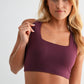 Venice Cloud Light Square Neck Sports Bra: HALOGEN BLUE
