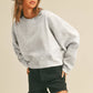 Honestee - Blank Short Cropped Long Sleeve Sweatshirt: MUSTARD / XL