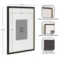 Kate and Laurel - Wilbanks Picture Frame Set: 18x18 matted to 8x8