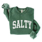 SALTY Graphic Sweatshirt: LIGHT BLUE