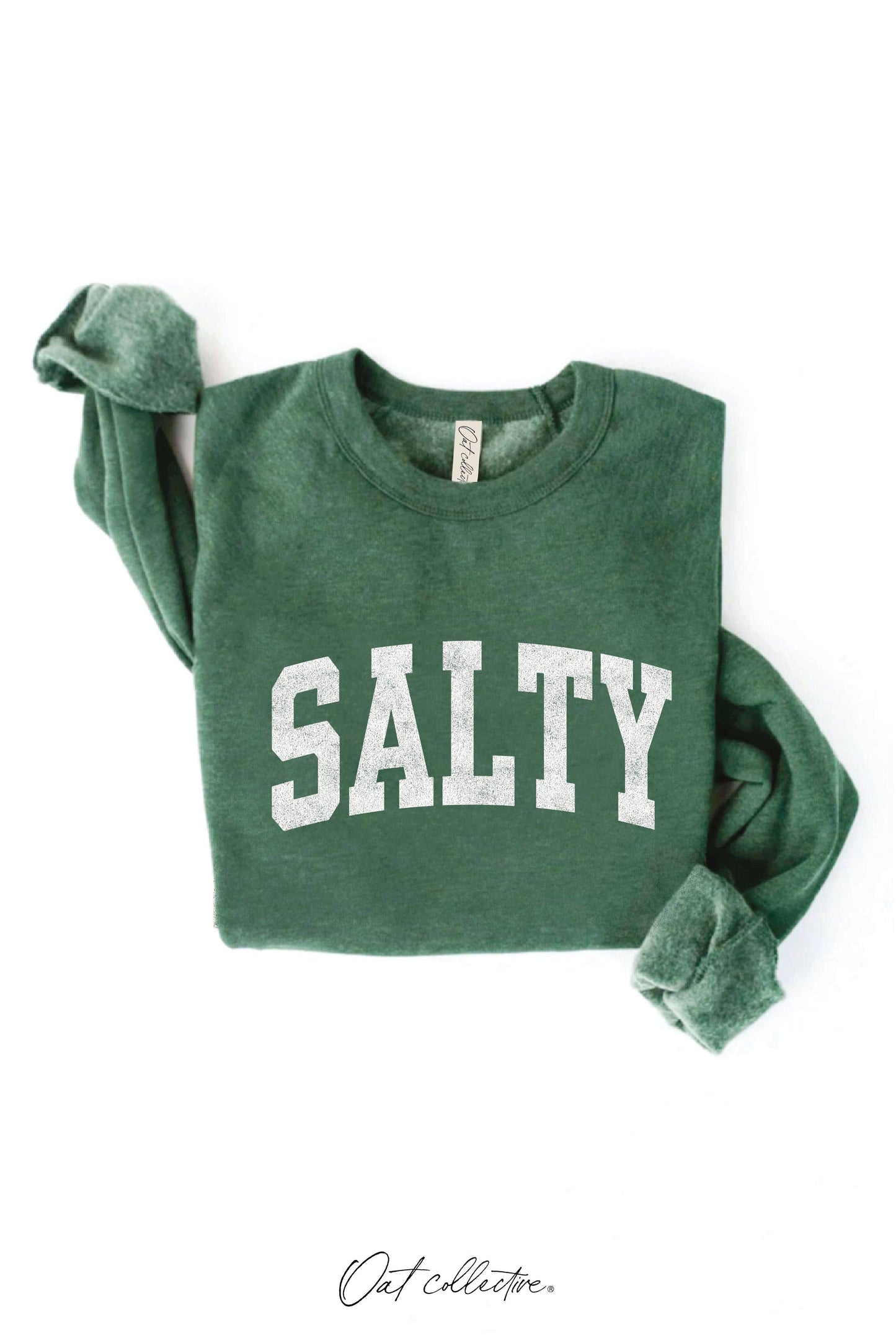 SALTY Graphic Sweatshirt: LIGHT BLUE