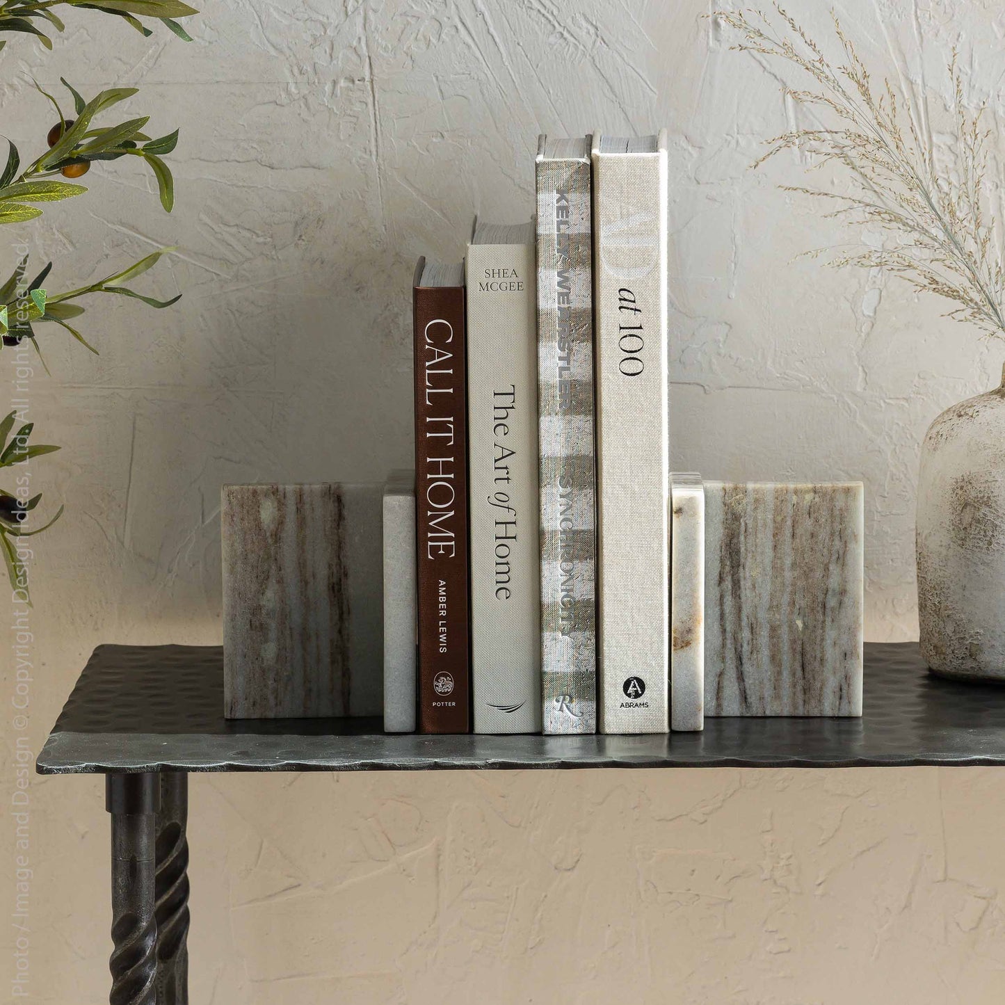 Palladio™ bookends (set of 2): Natural