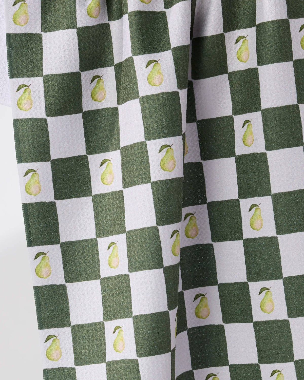Geometry - Pear Checker Tea Towel
