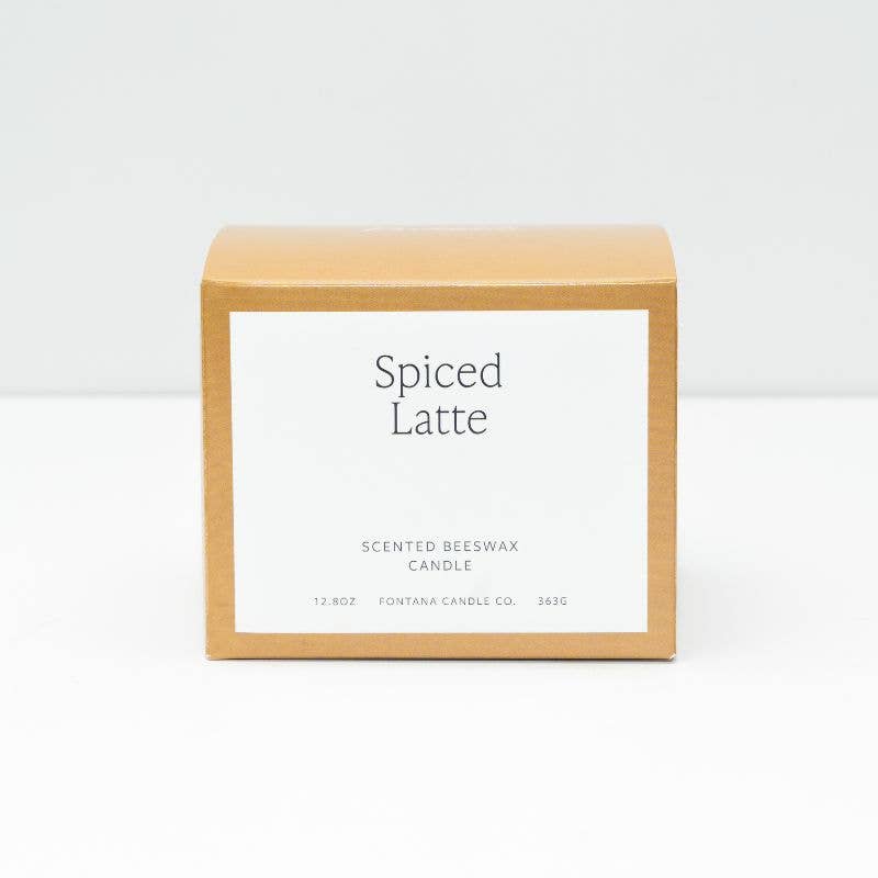 Spiced Latte Essential Oil Beeswax 3 Wick Candle
