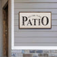 Welcome To Our Patio White: 16 x 8 x 1.5
