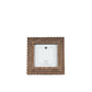 Devanie At Home - Wood scallop photo frame for 4x4 pic, espresso - 17020