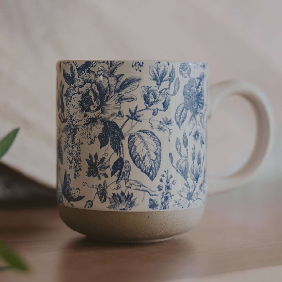 Mug: Blue Delft Stoneware Coffee Mug